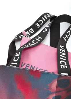 Venice Beach Logo Print Shopper Bag -Modish Dress Up Venice Beach Logo Print Shopper Bag64721328FRSC W02