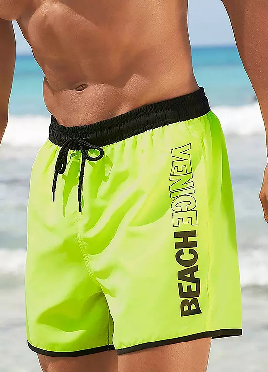 Venice Beach Logo Print Swimming Shorts 1 Venice Beach Logo Print Swimming Shorts
