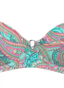 Venice Beach Paisley Print Underwired Bikini Top -Modish Dress Up Venice Beach Paisley Print Underwired Bikini Top68921544FRSC W01