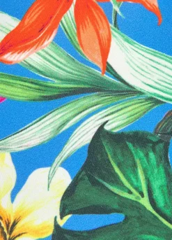 Venice Beach Tropical Print Triangle Bikini Top -Modish Dress Up Venice Beach Tropical Print Triangle Bikini Top10500018FRSC W02