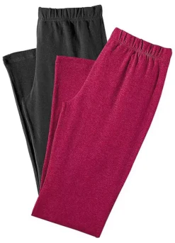 Vivance Active Pack Of 2 Capri Trousers -Modish Dress Up Vivance Active Pack of 2 Capri Trousers618182FRSC