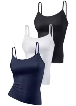 Vivance Active Pack Of 3 Vest Tops -Modish Dress Up Vivance Active Pack of 3 Vest Tops408119FRSC