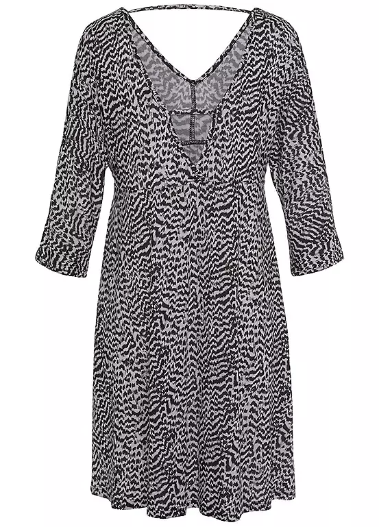 Vivance Animal Print Jersey Dress 4 Vivance Animal Print Jersey Dress - Image 4
