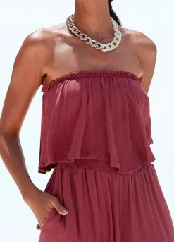 Vivance Bandeau Jumpsuit -Modish Dress Up Vivance Bandeau Jumpsuit18785901FRSP W02