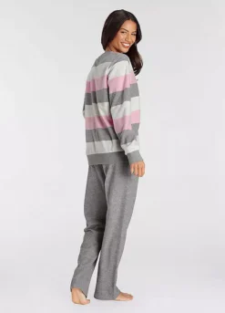 Vivance Dreams Block Stripe Pyjamas -Modish Dress Up Vivance Dreams Block Stripe Pyjamas83528523FRSP W01