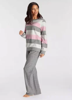 Vivance Dreams Block Stripe Pyjamas -Modish Dress Up Vivance Dreams Block Stripe Pyjamas83528523FRSP W03