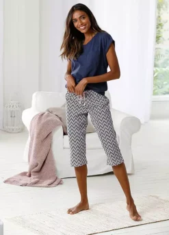 Vivance Dreams Capri Pyjamas -Modish Dress Up Vivance Dreams Capri Pyjamas23011041FRSP W01