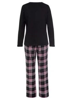Vivance Dreams Checked Flannel Pyjamas -Modish Dress Up Vivance Dreams Checked Flannel Pyjamas65422834FRSC W01