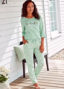 Vivance Dreams Daisy Print Pyjamas -Modish Dress Up Vivance Dreams Daisy Print Pyjamas46432308FRSP W01