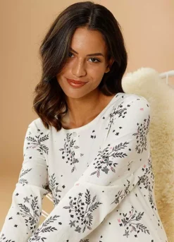 Vivance Dreams Floral Nightie -Modish Dress Up Vivance Dreams Floral Nightie55134816FRSP W01