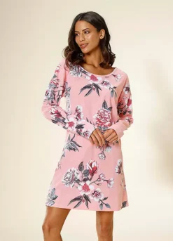 Vivance Dreams Floral Print Nightgown -Modish Dress Up Vivance Dreams Floral Print Nightgown27364623FRSP W01