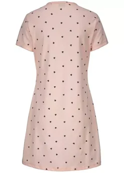 Vivance Dreams Heart Print Nightgown -Modish Dress Up Vivance Dreams Heart Print Nightgown66233949FRSC W01