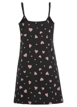 Vivance Dreams Heart Print Nightie -Modish Dress Up Vivance Dreams Heart Print Nightie64632805FRSC W01