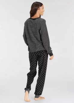 Vivance Dreams Heart Print Stripe Pyjamas -Modish Dress Up Vivance Dreams Heart Print Stripe Pyjamas52594739FRSP W01