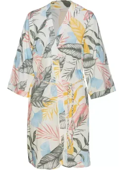 Vivance Dreams Leaf Print Kimono -Modish Dress Up Vivance Dreams Leaf Print Kimono57283354FRSC W02