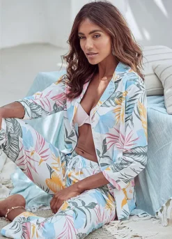 Vivance Dreams Leaf Print Pyjamas 8 Vivance Dreams Leaf Print Pyjamas -Modish Dress Up Vivance Dreams Leaf Print Pyjamas69524956FRSP W02