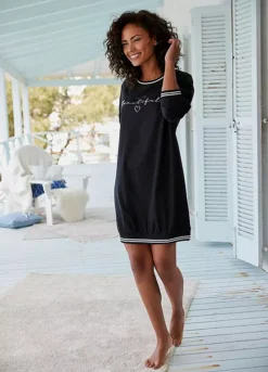 Vivance Dreams Long Sleeve Nightgown -Modish Dress Up Vivance Dreams Long Sleeve Nightgown99303635FRSP W02