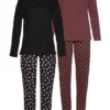 Vivance Dreams Pack Of 2 Star Print Pyjamas