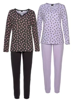 Vivance Dreams Pack Of 2 Star Print Pyjamas -Modish Dress Up Vivance Dreams Pack of 2 Star Print Pyjamas88843156FRSC