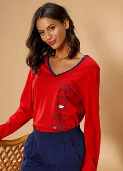 Vivance Dreams Print Pyjamas -Modish Dress Up Vivance Dreams Print Pyjamas53878761FRSP W01