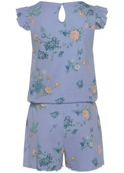 Vivance Dreams Ruffle Short Sleeve Pyjama Playsuit -Modish Dress Up Vivance Dreams Ruffle Short Sleeve Pyjama Playsuit64717668FRSC W01