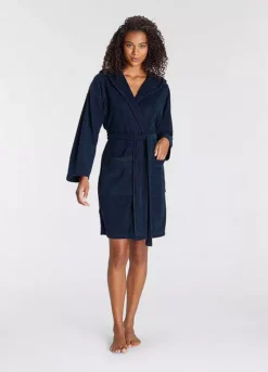 Vivance Dreams Short Hooded Bathrobe -Modish Dress Up Vivance Dreams Short Hooded Bathrobe46529811FRSP W03