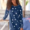 Vivance Dreams Star Print Nightgown