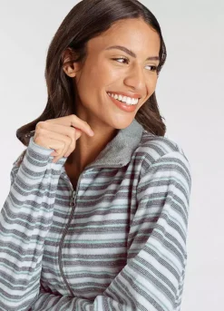 Vivance Dreams Stripe Terry Pyjamas -Modish Dress Up Vivance Dreams Stripe Terry Pyjamas82370927FRSP W02