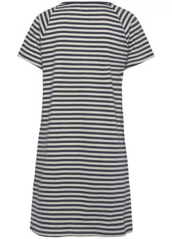 Vivance Dreams Striped Short Sleeve Nightie -Modish Dress Up Vivance Dreams Striped Short Sleeve Nightie36784756FRSC W01