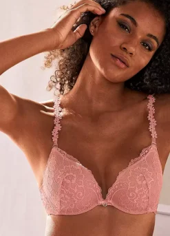 Vivance Floral Lace Push Up Bra -Modish Dress Up Vivance Floral Lace Push Up Bra11356042FRSP W01