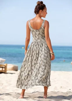 Vivance Floral Print Midi Dress -Modish Dress Up Vivance Floral Print Midi Dress65768824FRSP W01