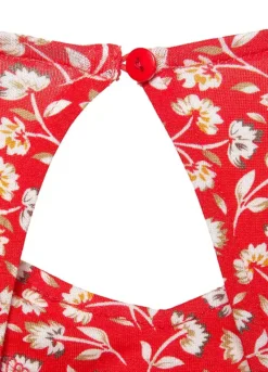 Vivance Floral Printed Beach Dress -Modish Dress Up Vivance Floral Printed Beach Dress18128729FRSC W02