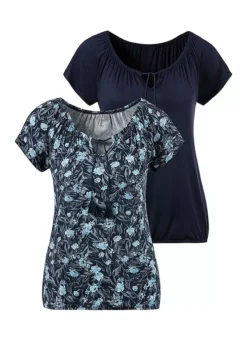 Vivance Pack Of 2 Tassel T-Shirts -Modish Dress Up Vivance Pack of 2 Tassel T Shirts50368455FRSC