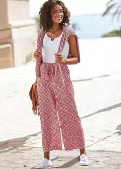 Vivance Patterned Culottes -Modish Dress Up Vivance Patterned Culottes12494217FRSP W02