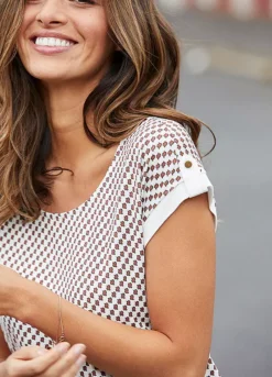 Vivance Print T-Shirt -Modish Dress Up Vivance Print T Shirt85865136FRSP W01