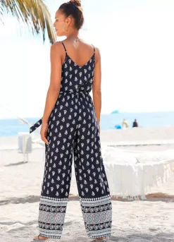 Vivance Printed Wrap Summer Jumpsuit 7 Vivance Printed Wrap Summer Jumpsuit -Modish Dress Up Vivance Printed Wrap Summer Jumpsuit94134552FRSP W01