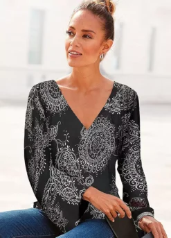 Vivance Quarter Sleeve Top