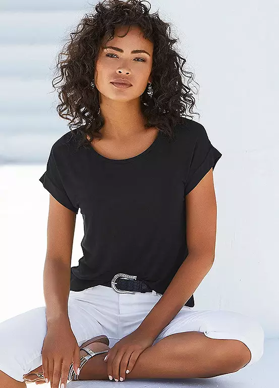 Vivance Round Neck T-Shirt 1 Vivance Round Neck T-Shirt