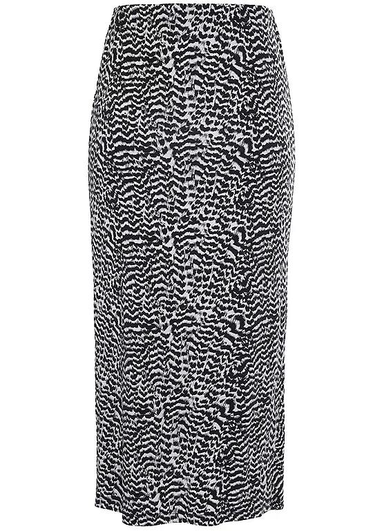 Vivance Side Ruffle Midi Skirt 5 Vivance Side Ruffle Midi Skirt - Image 5