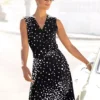 Vivance Spotted Jersey Dress