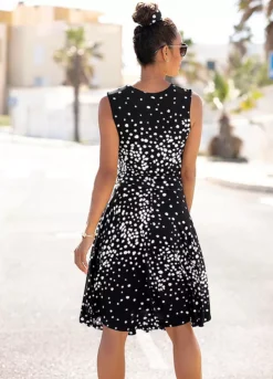 Vivance Spotted Jersey Dress 7 Vivance Spotted Jersey Dress -Modish Dress Up Vivance Spotted Jersey Dress39856929FRSP W01