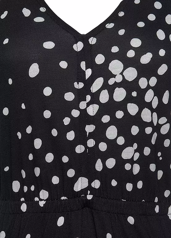 Vivance Spotted Jersey Maxi Dress 5 Vivance Spotted Jersey Maxi Dress - Image 5