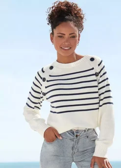 Vivance Stripe Long Sleeve Jumper