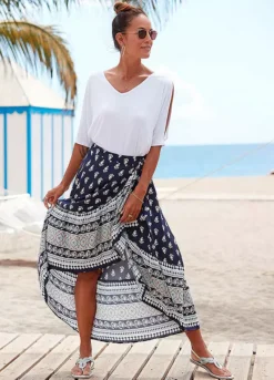 Vivance V-Neck Cold Shoulder Top -Modish Dress Up Vivance V Neck Cold Shoulder Top36345104FRSP W03