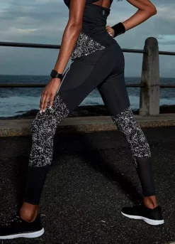 Active By LASCANA Reflective Print Sporty Leggings