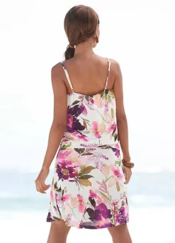 Beachtime Floral Print Jersey Dress -Modish Dress Up beachtime Floral Print Jersey Dress71427951FRSP W03