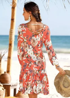 S.Oliver Floral Print Beach Dress -Modish Dress Up s.Oliver Floral Print Beach Dress81899461FRSP W01