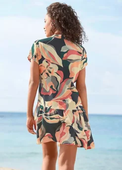 S.Oliver Floral Print Shirt Dress -Modish Dress Up s.Oliver Floral Print Shirt Dress95255112FRSP W01