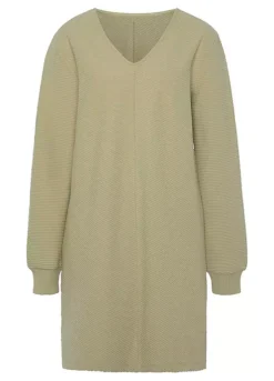 S.Oliver Long Sleeve V-Neck Sweatshirt Dress -Modish Dress Up s.Oliver Long Sleeve V Neck Sweatshirt Dress90104241FRSC
