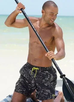 S.Oliver Palm Print Swimshorts